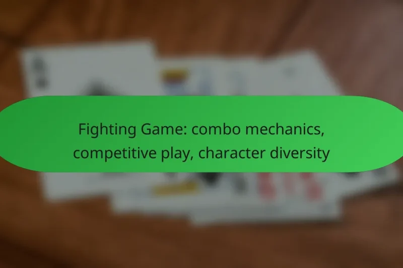 Fighting Game: combo mechanics, competitive play, character diversity
