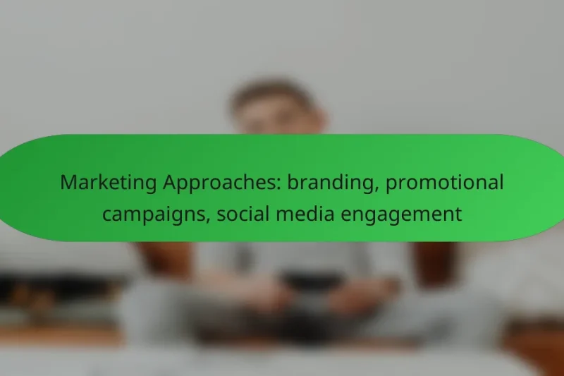 Marketing Approaches: branding, promotional campaigns, social media engagement