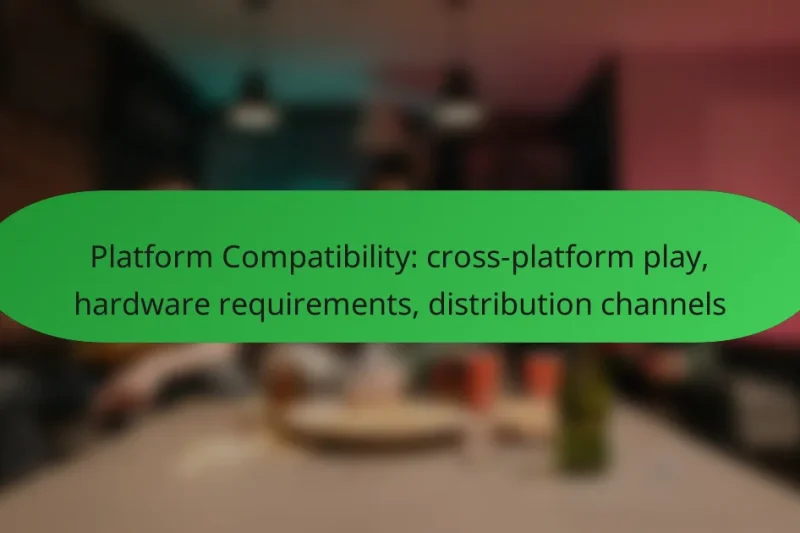Platform Compatibility: cross-platform play, hardware requirements, distribution channels