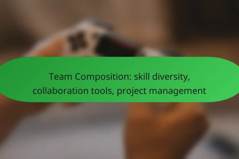 Team Composition: skill diversity, collaboration tools, project management