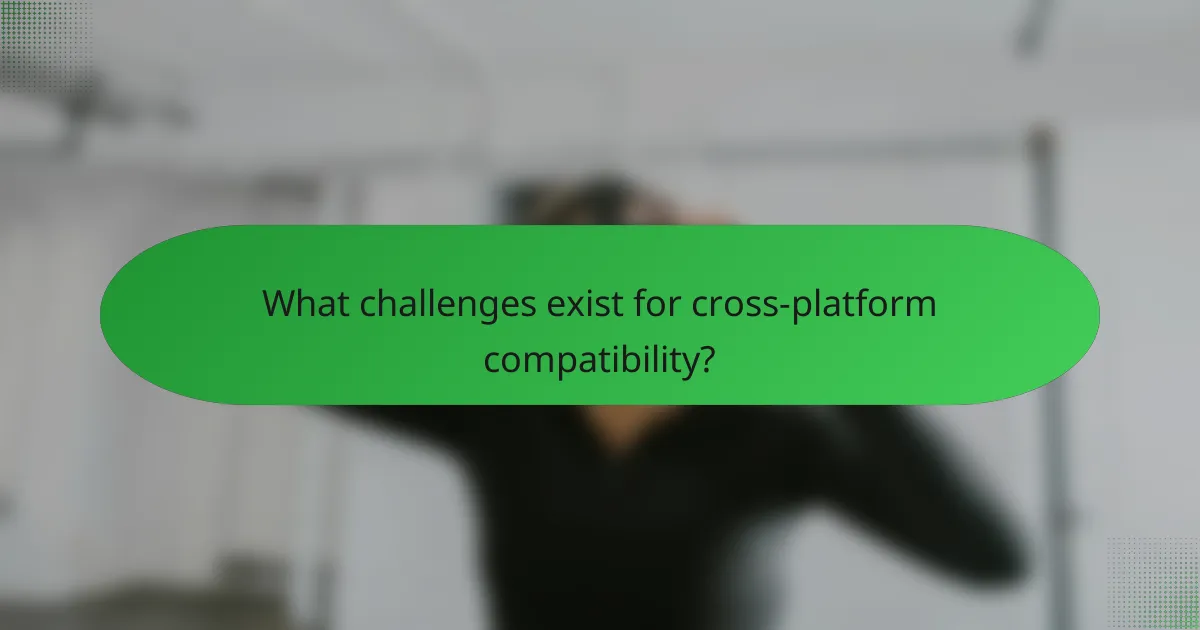 What challenges exist for cross-platform compatibility?